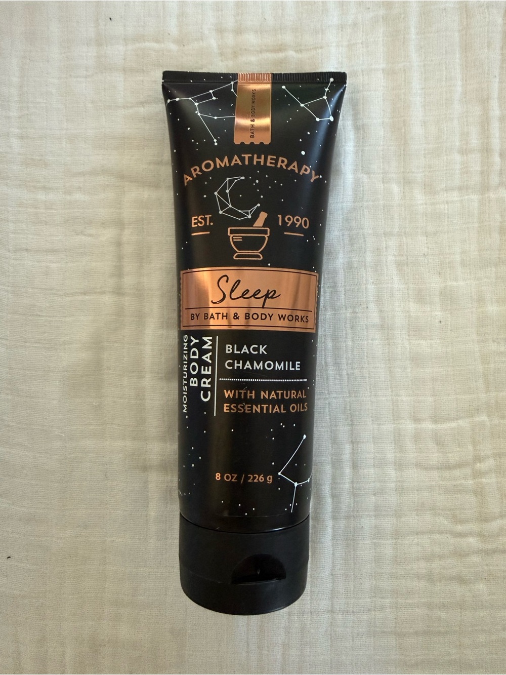 New Bath & Body Works Aromatherapy Sleep Black Chamomile Body Cream 8oz